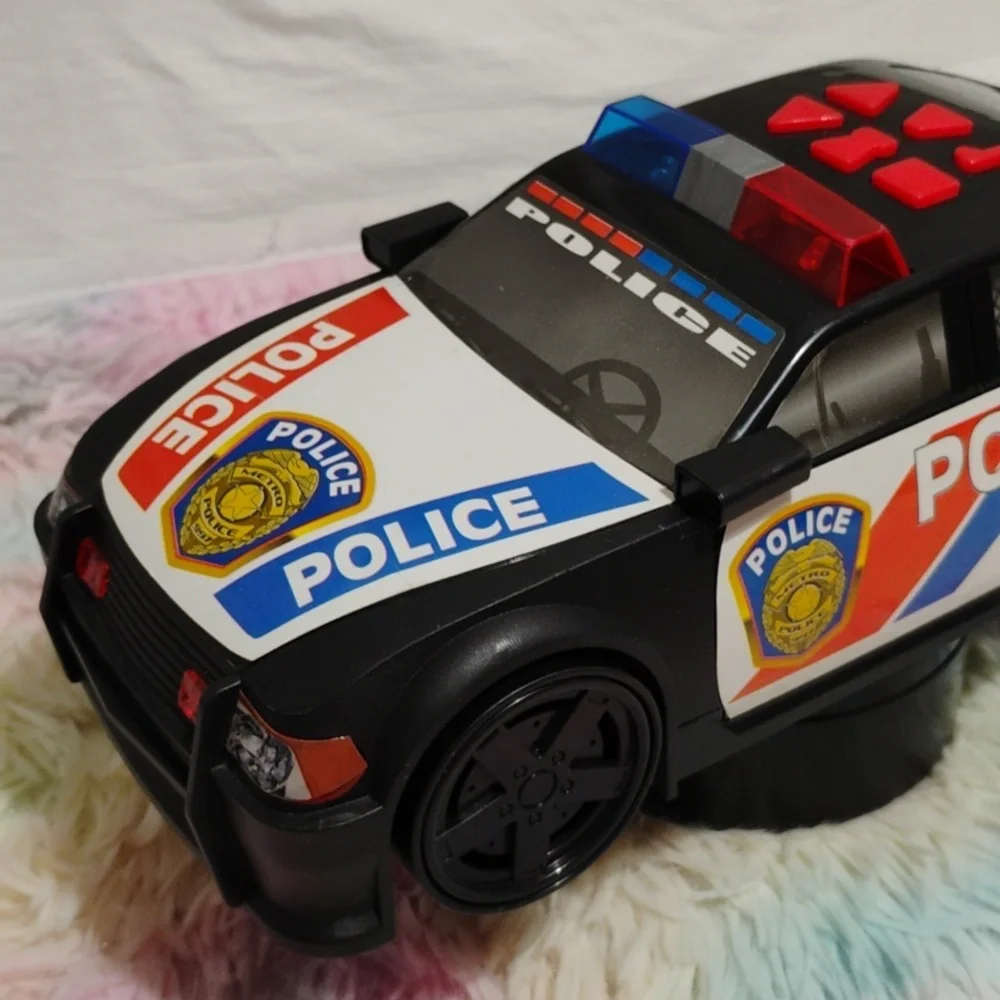 (#16) Liberty Imports Motorized Police Cruiser Works Great